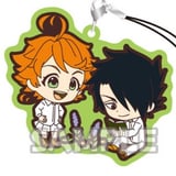 Emma und Ray - The promised Neverland Gummianhänger Duo