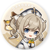 Barbara (Summer Theme) - Genshin Impact - Button - miHoYo