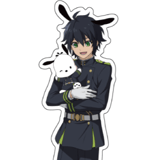 Yuichiro Hyakuya x Pochacco - Seraph of the End x Sanrio Characters - Acrylaufsteller - A3