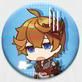 Tartaglia  - Genshin Impact -  Chibi Stickers Glossy Badge - miHoYo