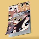 kawai Neko - Katzen Kalender 2024 - Hideko Merchandise