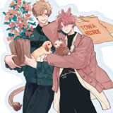 Shishio Issei & Umino Towa - PheromoHolic - Acrylic Stand 01 (Official Illustration) - A3