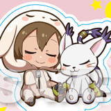 Kari / Hikari & Gatomon - Digimon Adventure - Mini Character Acrylaufsteller (GyaoColle) - Y Line