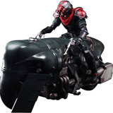 Shinra Elite Security Officer und Bike - Final Fantasy VII Remake Play Arts Kai - Square Enix