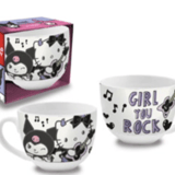 Hello Kitty & Kuromi - Hello Kitty and Friends - Cappuccino Tasse (Girl You Rock)- Coriex