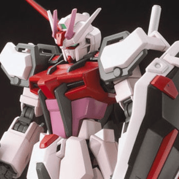 MBF-02 + AQM / E-X01 Strike Rouge - Mobile Suit Gundam SEED - HGCE 1/144 - Model Kit - Bandai Spirits