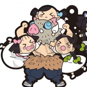 Insouke, Aoi, Sumi, Naho und Kiyo - Demon Slayer Buddy Collection Vol. 3 Gummi-Anhänger