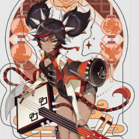 Xinyan - Genshin Impact - Liyue Harbor Series Chara Acrylic Stand / Acrylaufsteller
