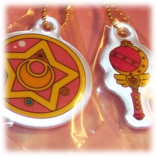 Sailor Moon - Ichiban Kuji - Mondstab und Brosche Anhänger Set - Staffel R