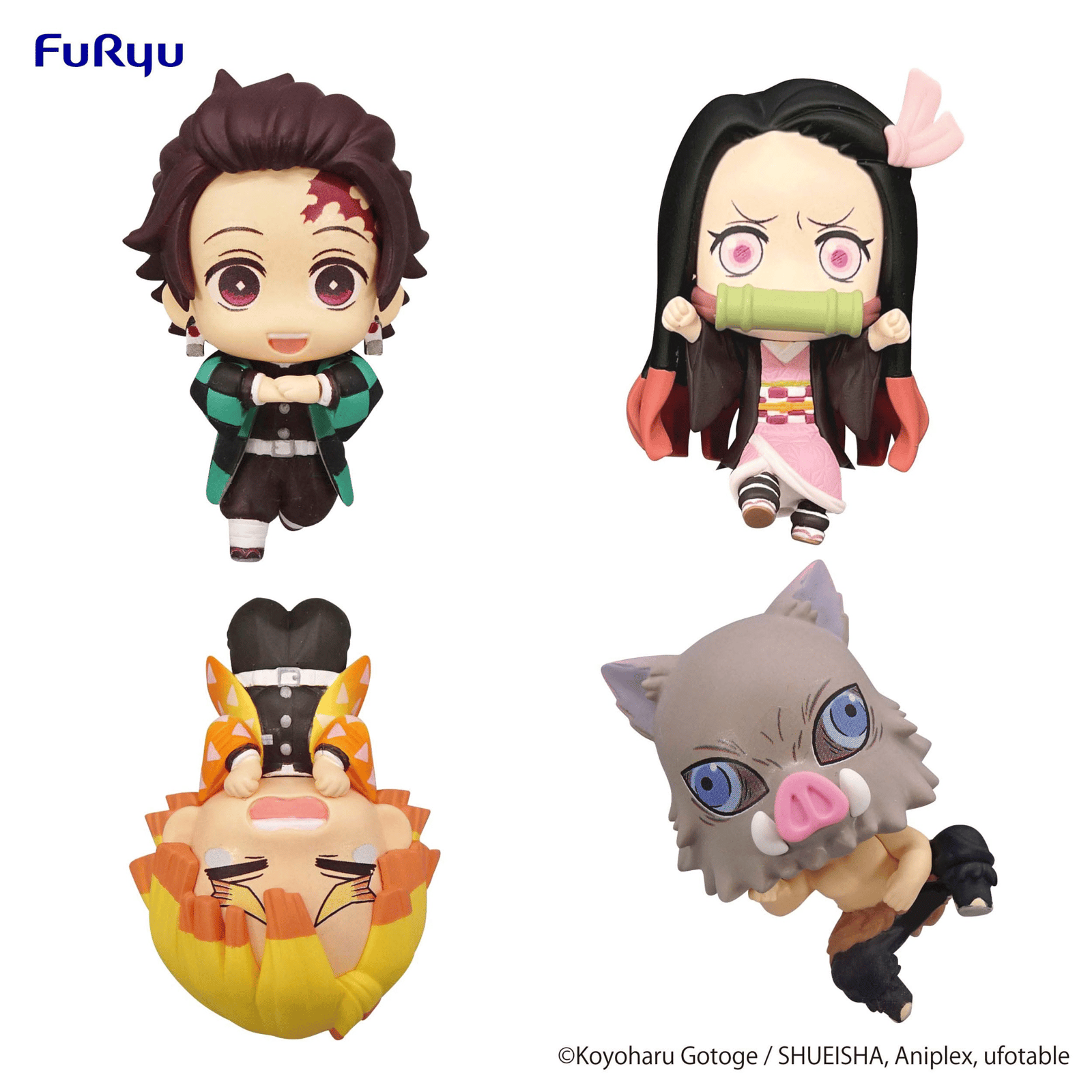 Demon Slayer - Chokotto Hikkake Petit Set - Furyu (4 Figures)