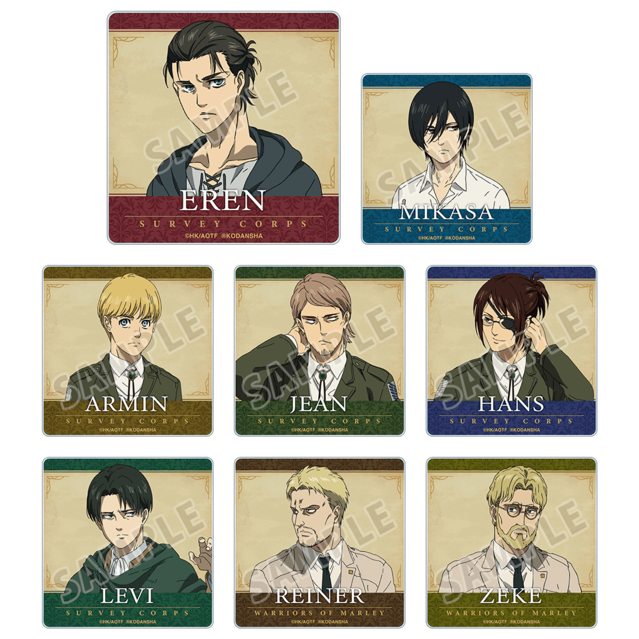 Zufällige Auswahl - Attack on Titan - Acryl Untersetzer - Armabianca