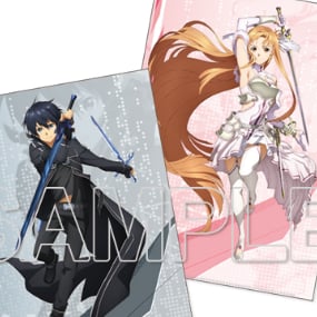 Cover Collection Kirito und Asuna - Sword Art Online - 2 x Clear File / Aktenhülle - Kadokawa