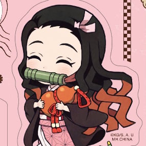 Nezuko Kamado - Demon Slayer: Kimetsu no Yaiba Outing Set - Colorful Version - Acrylaufsteller - Megahouse