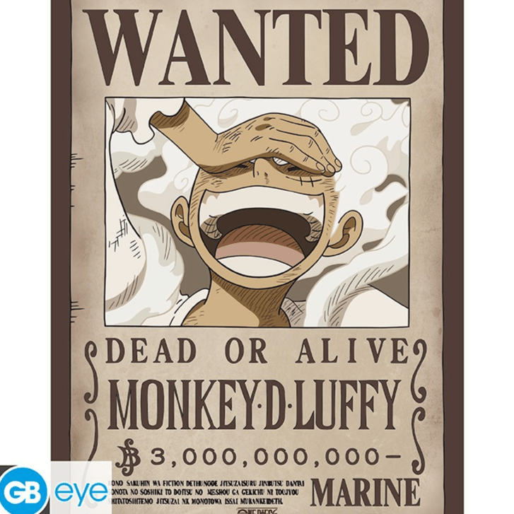 Monkey D. Ruffy (Gear 5) - One Piece: Wano Kuni - Wanted Poster - AbyStyle