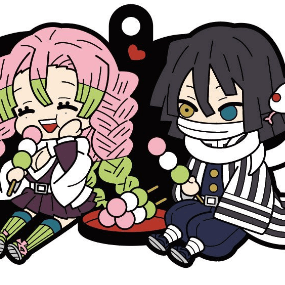 Iguro Obanai & Kanroji Mitsuri - Kimetsu no Yaiba - Buddy Collection Vol. 2 Gummi-Anhänger