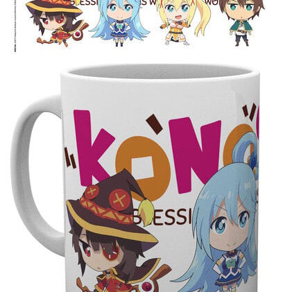 Aqua Megumin Lalatina Kazuma - Tasse Chibi - KonoSuba