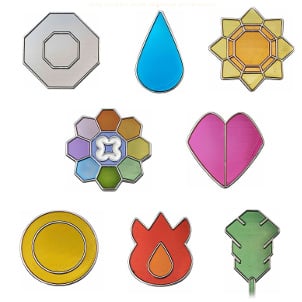 Set - Pokemon Orden - Kanto (8 Anstecker)