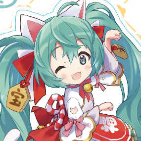 Hatsune Miku x Maneki-neko -Acryl-Aufsteller- Version D - Chara-Ani