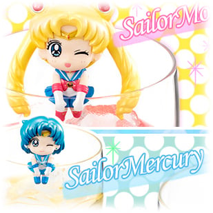 Sailor Moon - Ochatomo Limited Set - Mars, Merkur und Moon