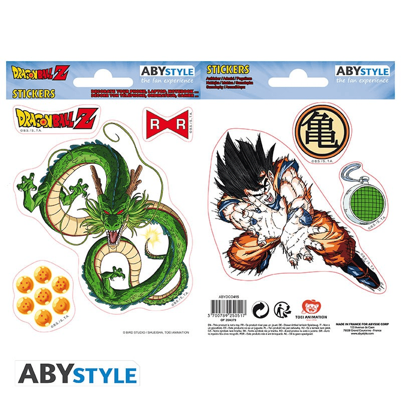 Goku & Shen Long - Dragon Ball Z - Mini Sticker Set - ABYStyle