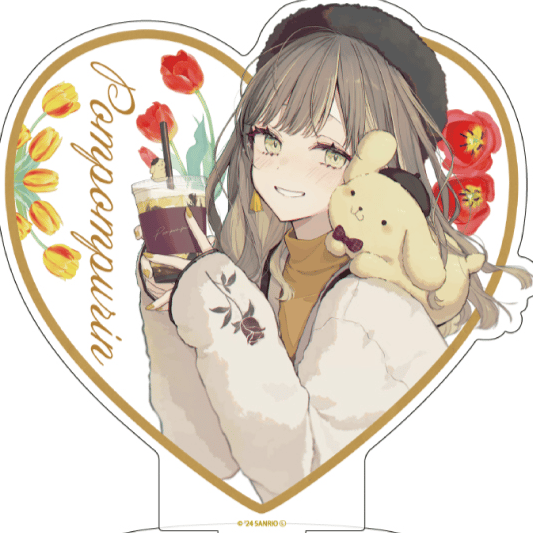 Akakura x Sanrio Characters 24 Pom Pom Purin (Original Illustration) - Acrylaufsteller - A3