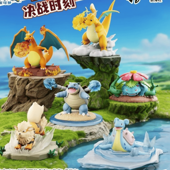 Pokémon - BATTLE MOMENT ORNAMENTS SET - Mini Figuren - Langbowang