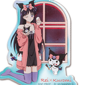 Rei Hino x Kuromi - Acrylanhänger - Sailor Moon x Sanrio Characters Aurora TYPE 04
