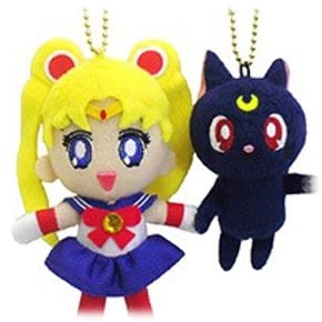 Sailor Moon und Luna - Plüsch-Schlüsselanhänger