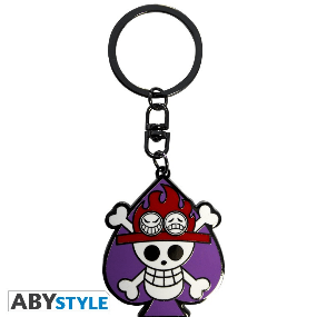 ONE PIECE - Schlüsselanhänger "Skull Ace" - AbyStyle