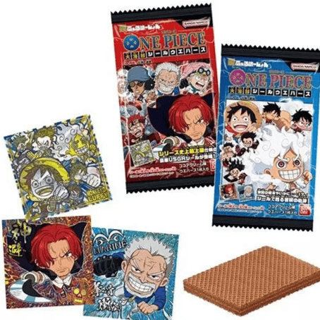 Schokoladen Waffeln mit Sammelsticker - One Piece - Great Pirates - Bandai