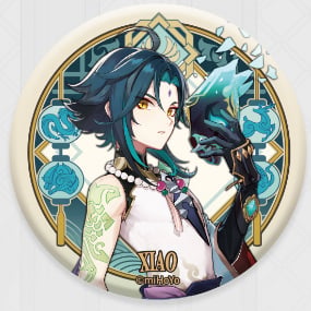 Xiao - Genshin Impact - Liyue Harbor Series Chara Can Badge