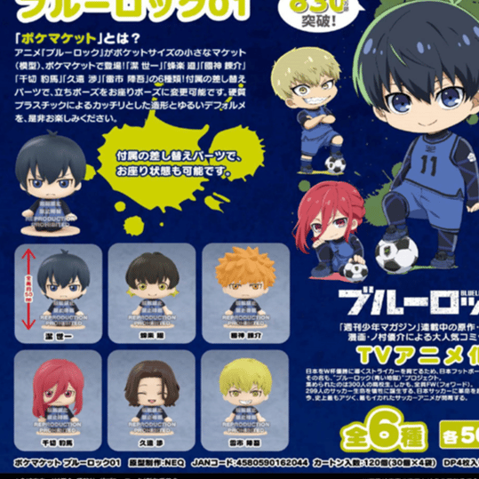 Zufällige Auswahl - Blue Lock - Pocket Maquette Figuren Vol.1 - Good Smile Company
