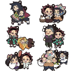 Set (6 Anhänger) - Demon Slayer Buddy Collection Vol. 3 Gummi-Anhänger