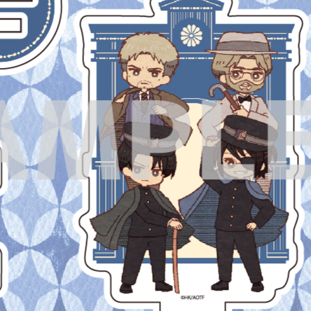 Levi & Hanji & Reiner & Zeke - Acryl-Aufsteller - Attack on Titan - Retro Art