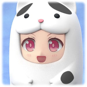 Schwarz-Weiße Katze - Nendoroid More: Face Parts Case