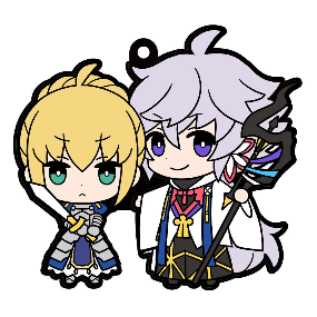 Merlin & Saber - Fate / Grand Order - Buddy Collection Gummi-Anhänger Vol. 2