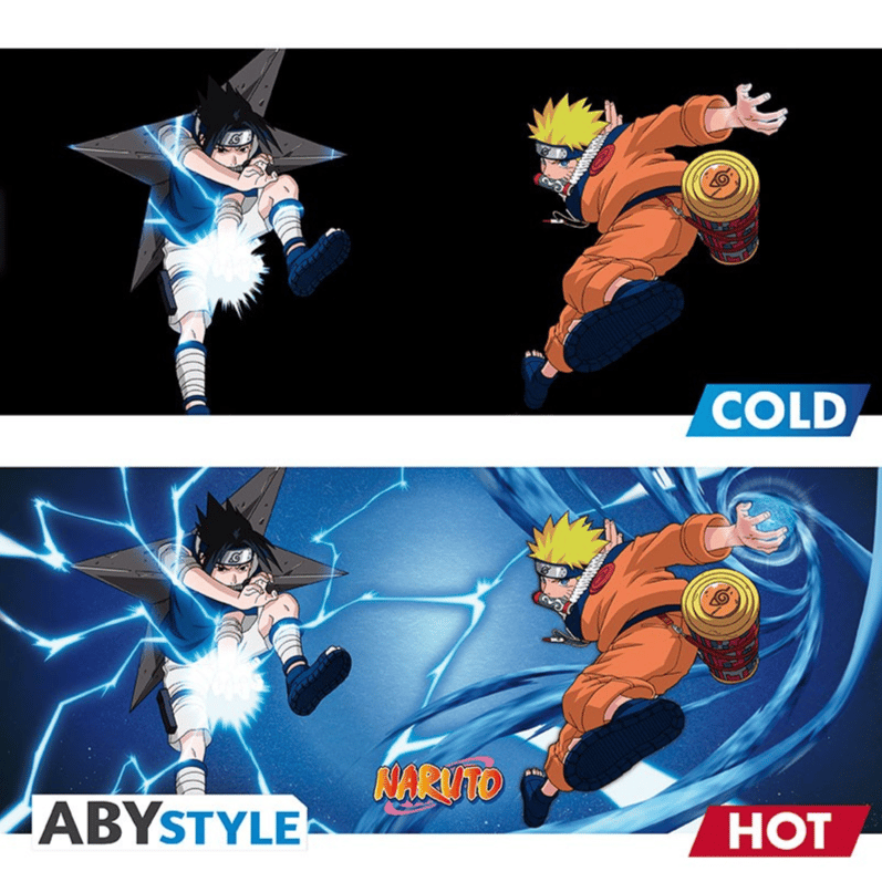 Naruto & Sasuke - Naruto Shippuden - 460 ml Tasse - Thermotasse/ Heat Change - AbyStyle
