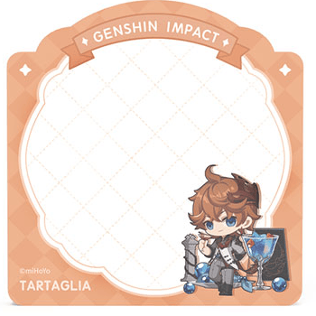 Tartaglia (Summer Theme) - Genshin Impact - Haftnotizblock - miHoYo