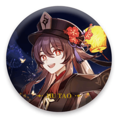 Hu Tao - Button - Genshin Impact - miHoYo