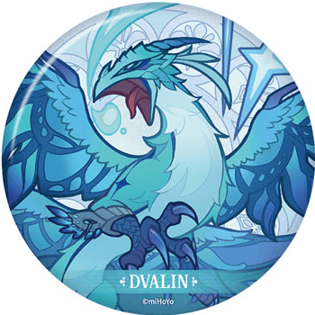 Dvalin - Genshin Impact - Button (Windblume's Breath Series) - miHoYo