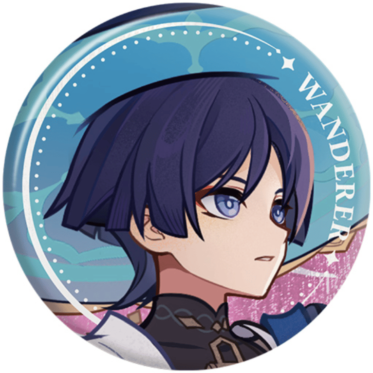 Wanderer - Genshin Impact - Button Version 2 - miHoYo