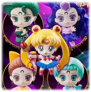 Komplettset - Sailor Moon Petit Chara Land - Sailor Moon gegen die Ayakashi Schwestern