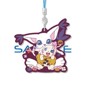 Gatomon / Tailmon und Salamon / Plotmon - Digimon Anhänger - Rabasuto Collection