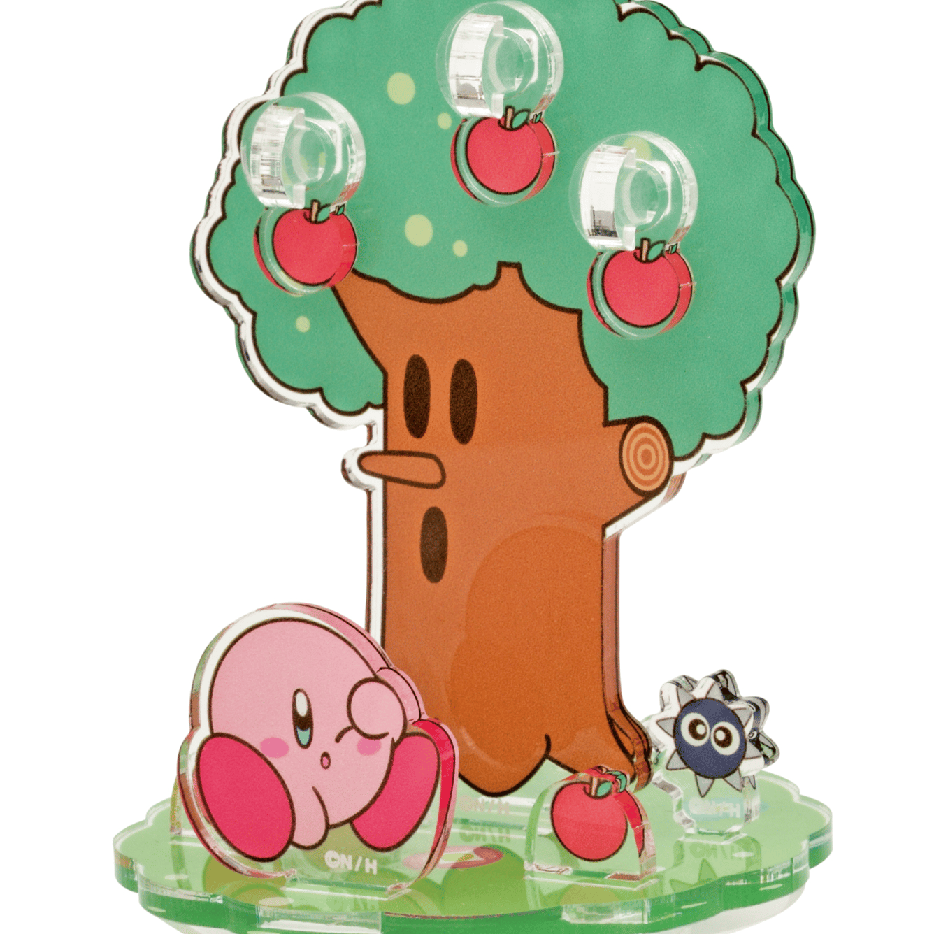 Kirby & Gordo - "Kirby's Dream Land" Moving Diorama 2 Whispy Woods - Acrylaufsteller - Ensky