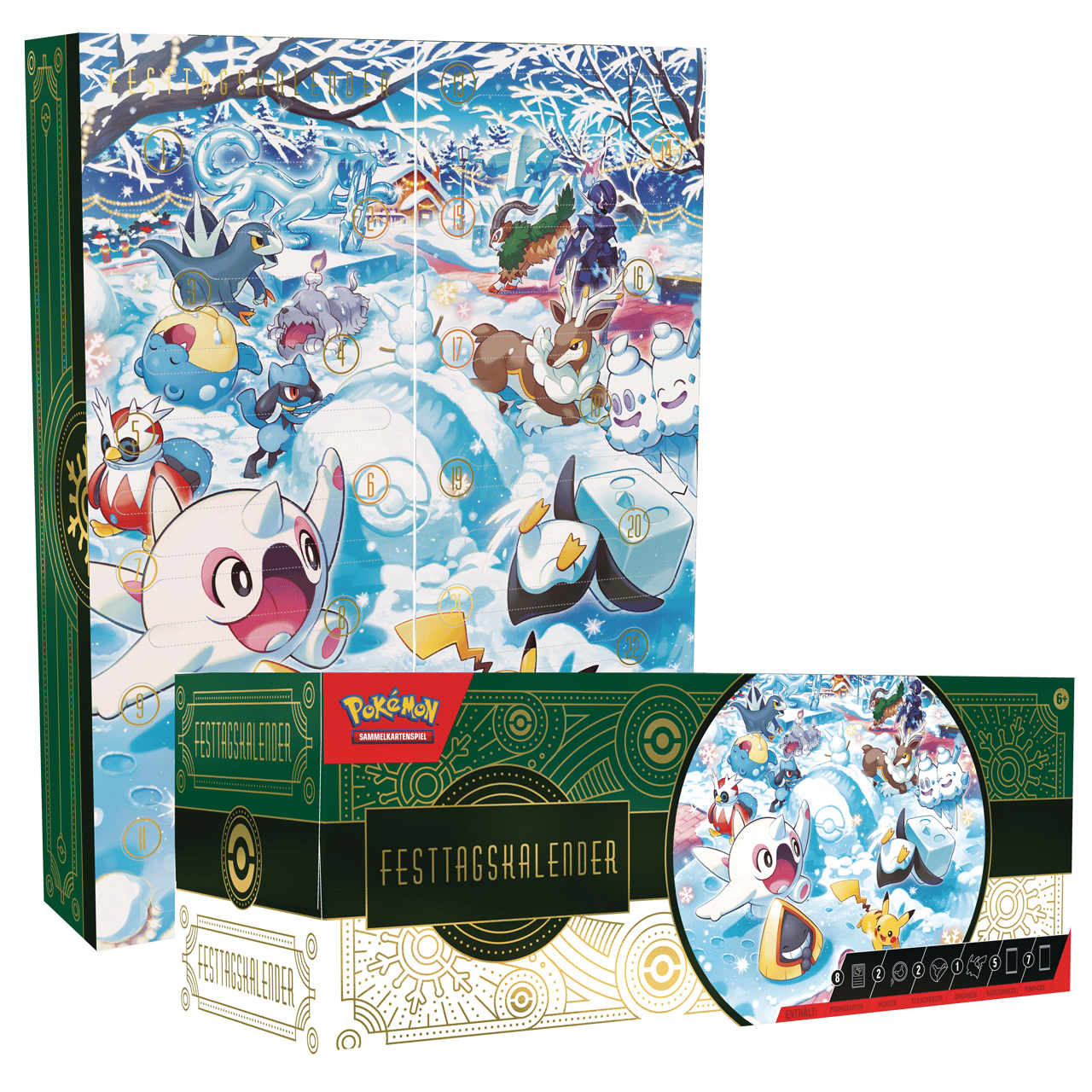 Pokemon TCG - Adventskalender/ Festtagskalender 2024 (Sammelkartenspiel, deutsch)