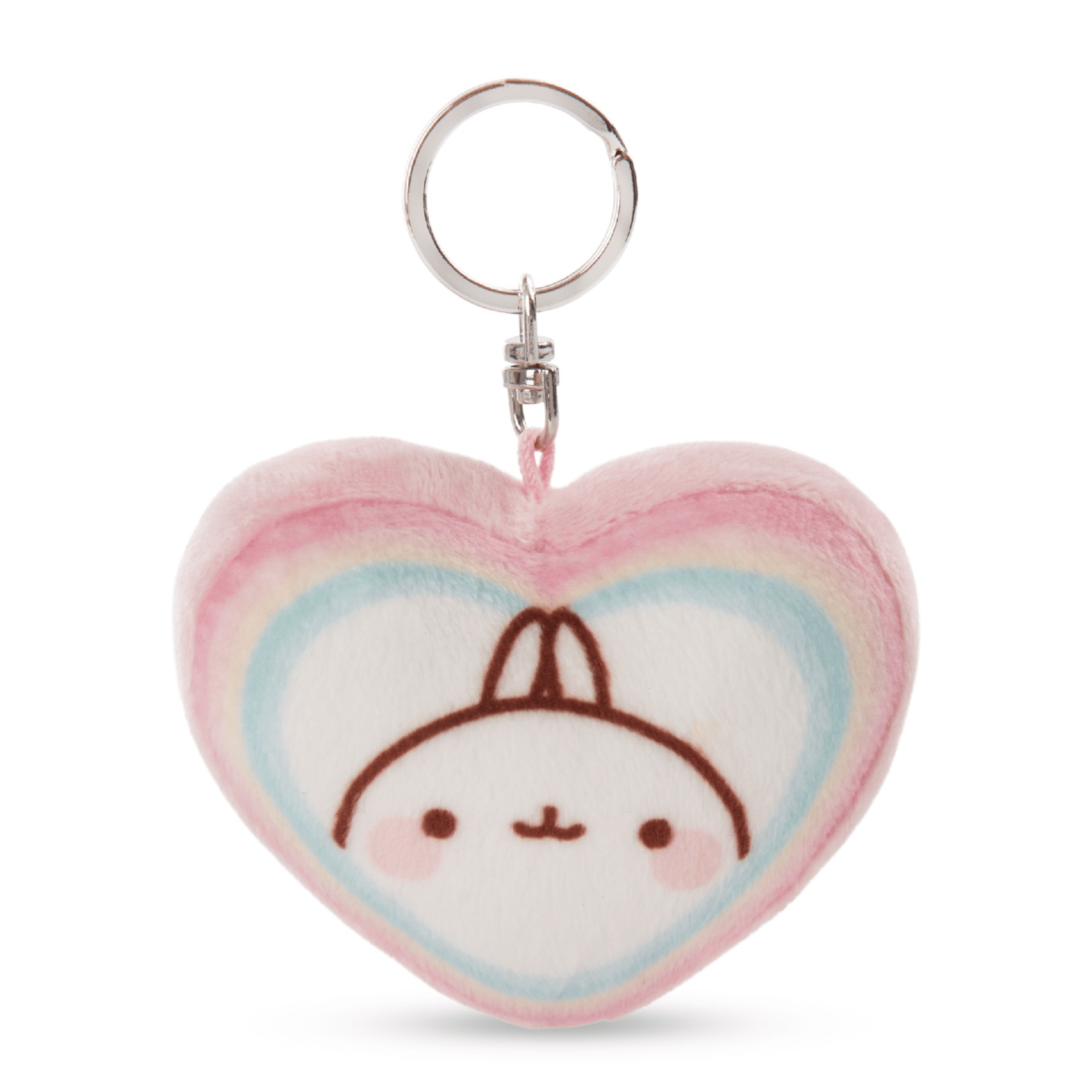 Molang - plush keychain heart-shaped