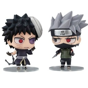 Kakashi Hatake und Obito Uchiha - Naruto Ninkai Taisen Set Chimi Mega Buddy Doppelpack - Megahouse