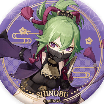 Shinobu - Genshin Impact - Inazuma Series Chara Can Badge