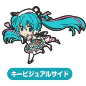 Hatsune Miku Seitenansicht - 2019 Ver. - GT Project - Gummi-Schlüsselanhänger Nendoroid Plus