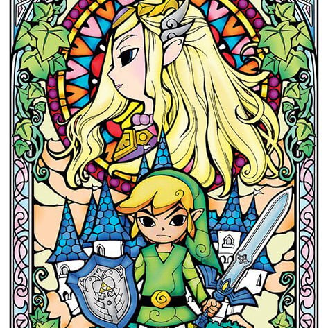 Legend of Zelda - Poster - Stained Glass